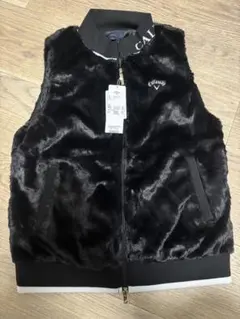 Callaway レディースファーベスト 黒