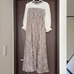 オケージョンドレス　ベージュ