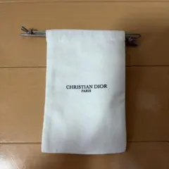 DIOR ホワイト 巾着袋 小型　ディオール　新品　巾着　ホワイト　ショッパー