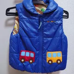 ミキハウス　mikihouse　リバーシブルベスト　90