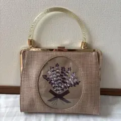 【an another angelus】ラベンダー刺繍クリアハンドルバッグのサムネイル