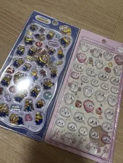 ミニオン・ちいかわ⭐︎ボンボンドロップシール