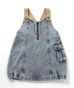 値下げしました！！BREEZE デニムオーバーオール（ジッパー付き）