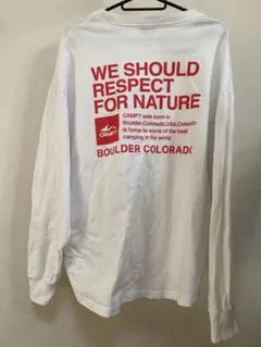 CAMP7 オーバーサイズロングTシャツトップス