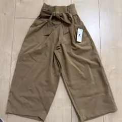GLOBAL WORK ウエストリボンラップパンツ 110cm