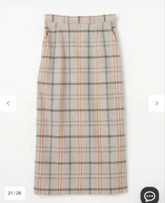 エニィファム　スカート　チェック　新品の