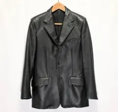 希少 ポールスミス シープスキン テーラードジャケット L 黒 本革 メンズ 2025年最新】paul smith レザー ジャケットの人気アイテム