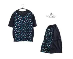 ランバンコレクション　美品　イタリア製生地　コットン　刺繍