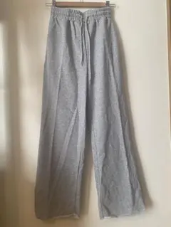 新品　薄手のスエットワイドパンツ
