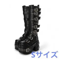 YOSUKE 厚底ブーツ　ロングブーツ