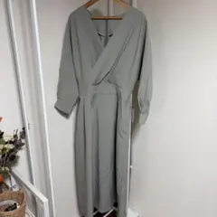 ロペピクニック　オリーブグリーン長袖ワンピース