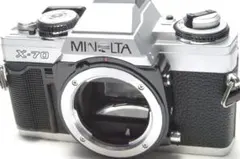 minolta X-7 シルバー フィルム 一眼レフ カメラ 動作確認済 美品 minolta X-70 シルバー フィルム 一眼レフ カメラ 動作確認済 美品