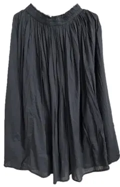 r.p.s　コットンボイルギャザーフレアスカート　ウエストゴム