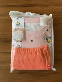 [新品]UNIQLO miffy パジャマセット 110cm ピンク/オレンジ
