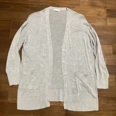 DRESKIPドレスキップ長袖 カーディガンM冷感ひんやりグレー（株）ワールドのサムネイル