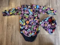 ヒステリックミニ ロンパース帽子セット70cm