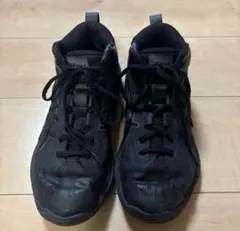 ブラックミッドカットバスケットシューズ