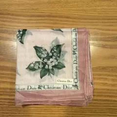 Christian Dior ハンカチ　ピンク