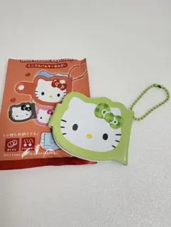 ハローキティ ミニアルバムキーホルダー グリーン 新品