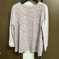 美品 ハニーズ CINEMA CLUB 薄いピンクベージュ長袖トップス サイズL