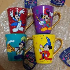 ミッキーマウス マグカップ 4個セット　コレクタブルマグ