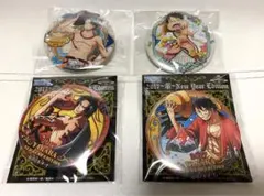 ワンピース 輩缶バッジ 4個セット