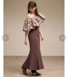 snidel ハイウエストタイトヘムフレアスカート　マーメイドスカート