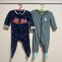 carter's 足付きロンパース 2点セット 9m 70 80