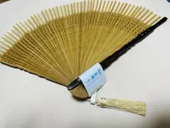 白竹堂 扇子セット　螺鈿親黒檀60間