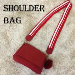 ショルダーバッグ スエード レザー ファー キーホルダー チャーム