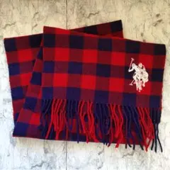 U.S. POLO ASSN. チェック柄マフラー