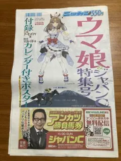 ニッカンジャパンカップウマ娘特集号 カレンダー付きポスター　②