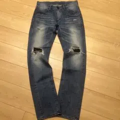 ⭐︎日本製⭐︎Lee リー ライダース ブラックライダー ダメージ加工 M