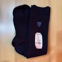黒のロゴ刺繍ソックス 22-24cm