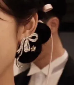 【値下げ可】ウェディング イヤリング リボン