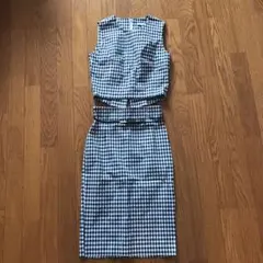 ギンガムチェック　セットアップ