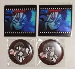 鬼滅の刃 ダイニング DINING お楽しみくじ クリアカード 缶バッジ 猗窩座