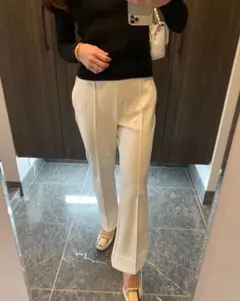 ダークエンジェル　ワイドパンツ　長め丈　M アイボリー