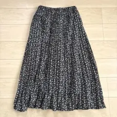 earth music & ecology 小花柄　プリーツスカート　F