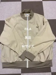 FILA ベージュ ジップアップジャケット M