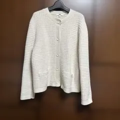 ユニクロ　ニットショートジャケット　XL