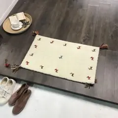ギャッベ ギャベ 玄関マット 45x75cm 1wh ⑰