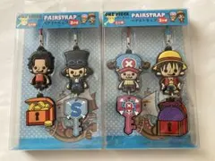 ONE PIECE ペアストラップ　エース・サボ・チョッパー・ルフィ