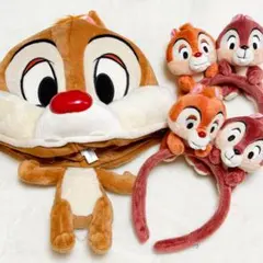 チップとデール カチューシャ ファンキャップ