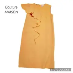 37 アーバンリサーチ　イエロー黄色　ワンピース　フォーマルドレスノースリーブ