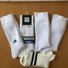 メンズ　白い靴下　5足セット　〈25センチくらいの方〉