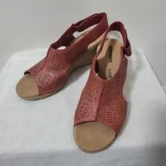 美品☆クラークス Clarks　Lafley Rosen ウェッジソールサンダル