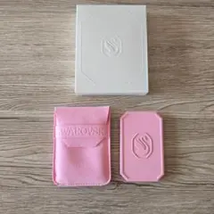 SWAROVSKI ピンクミラー ケース付き