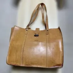 BREE ブリー　トートバッグ　ヌメ革　レザー　トグル　ポーチ付き　ブラウンのサムネイル