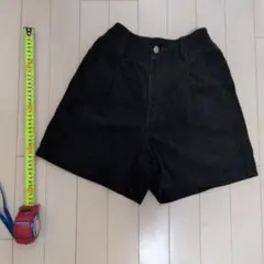 コーデュロイ ショートパンツ ブラック　ラブトキシック　160　美品